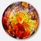 Designart - Return of Stained Glass' Contemporary Metal Circle Wall Art
